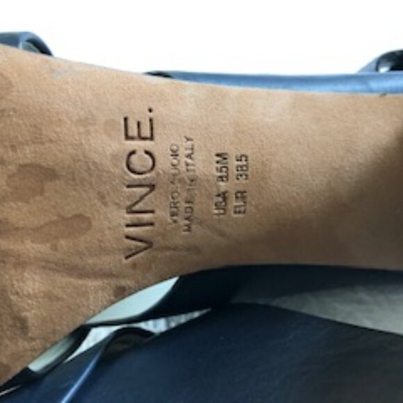 Vince navy leather sandals - size 8.5 - Picture 9 of 10